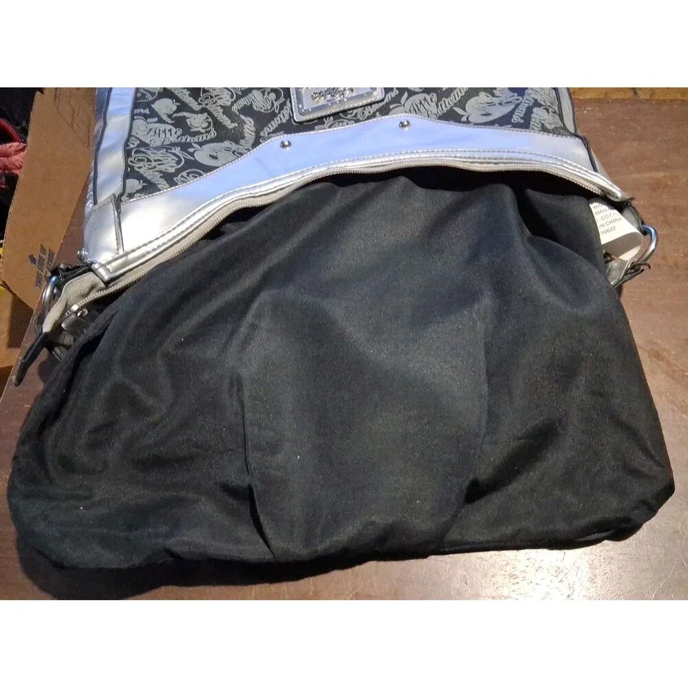 Vntg Apple Bottoms Hobo Satchel Rare Purse Silver Nelly's Brand